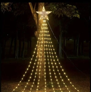 Christmas LED Star String Lights Christmas Decorations For Indoor & Outdoor Tree - Picture 1 of 6