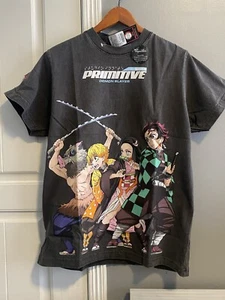 Primitive x Demon Slayer Corp HEAVY TEE T-Shirt - Vintage Look Mens Size M NWT - Picture 1 of 8