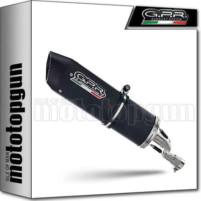 exhaust aluminium black gpr for honda xr 650 l 2001 01 2002 02 2003 03 2004 04 - Image 1 of 3