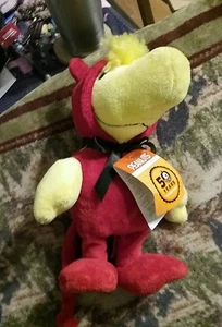 Peanuts 50 Years Animated Musical Plush Woodstock Halloween Devil New - Picture 1 of 5