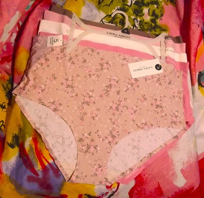 5 BRAGAS NUEVAS LAURA ASHLEY LS6895 5PKM MF NO SHOW XL Foto 1 de 2