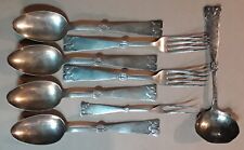 Antique Lot of 8 Silver/Silver Plate Scandinavia Cutlery Spoons & Forks