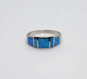 RING size 12.5 USA. Opal Ring in sterling silver EOR214 - Picture 1 of 3