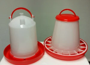 Geflügel, Hühner Futterspender 1,5 KG PLUS Stülptränke 1,5 Ltr. ANTIBAKTERIELL - Bild 1 von 7
