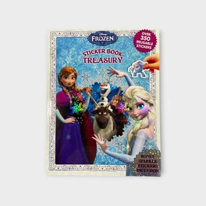 Disney Frozen Sticker Book Treasury 350+ Reusable Stickers w/Sparkle Bonus 2015 - Imagen 1 de 5