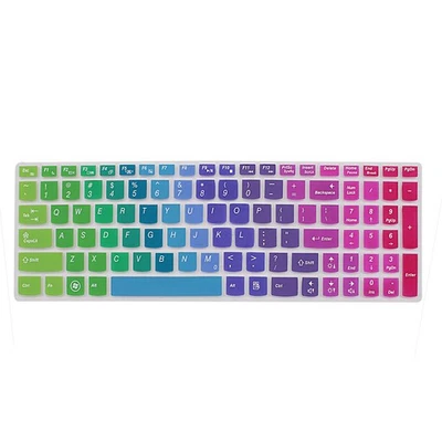 Laptop Rainbow 7 Color Silicone Keyboard Skin Cover Film for IdeaPad Z560 - Image 1 of 2