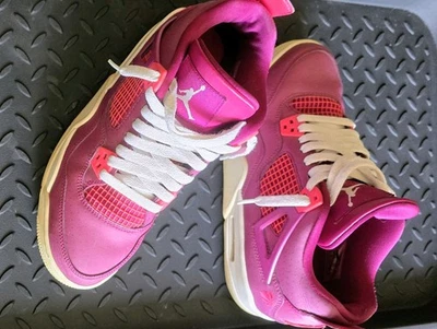 Zapatillas Air Jordan 4 Retro PS Berry Rosa Rojo BQ7671-661 Juvenil Talla 1Y Foto 1 de 4