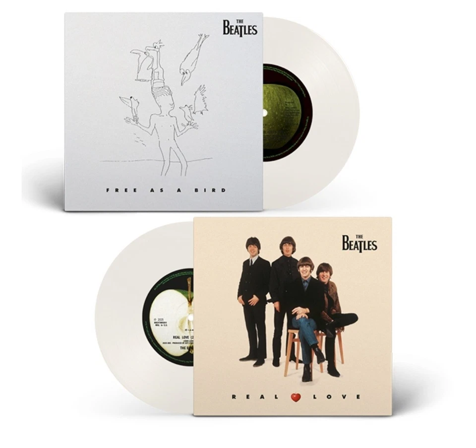 The Beatles EU MILKY WHITE 7" VINYL Free As A Bird + Real Love 2025 NEW & SEALED - Imagen 1 de 1