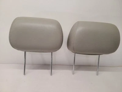 2007-2014 CADILLAC ESCALADE FRONT RH RIGHT LH LEFT HEADREST GRAY LEATHER15865481 - Image 1 of 4