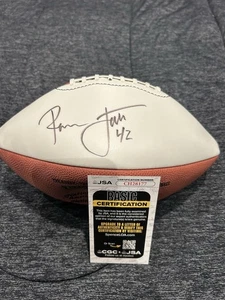 Ronnie Lott Autographed Football - JSA COA CH28177 - Picture 1 of 4