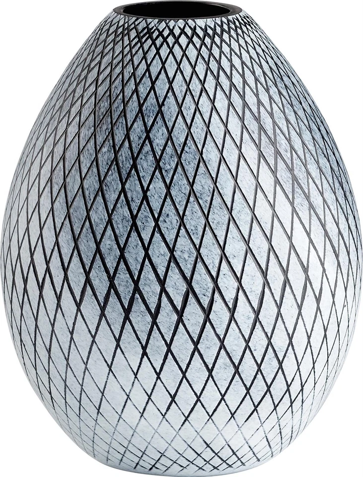 Vaso de vidro cinza fosco boêmio por Cyan - Imagem 1 de 1