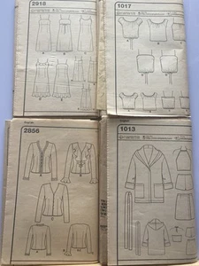 4 Factory Folded women’s Multi size Patterns WITHOUT ENVELOPES Y2K dress tops - Picture 1 of 9