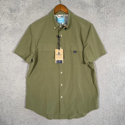 Chubbies The Olive You Man UPF Shirt Short Sleeve Button Front Vented Mens Small - Image 1 of 4