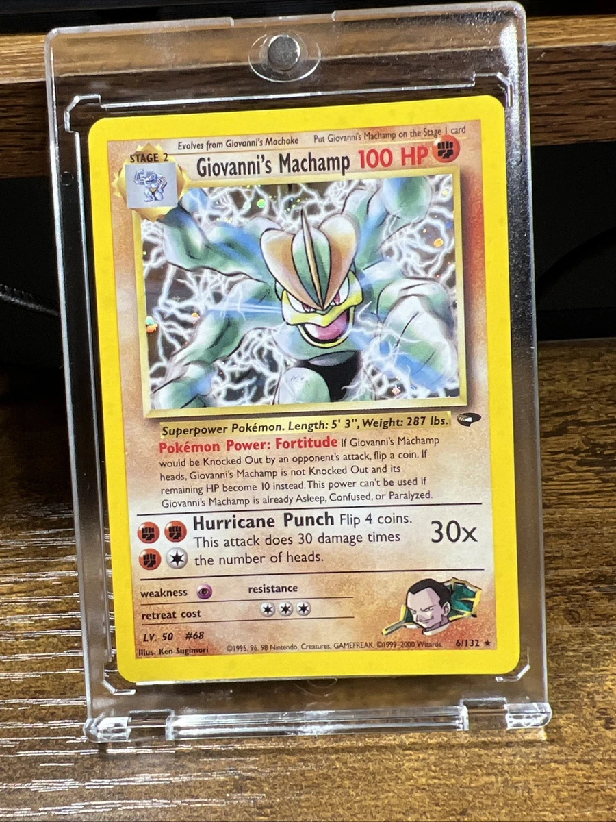 Machamp Pokémon TCG Gym Challenge Individual Collectible Card Game