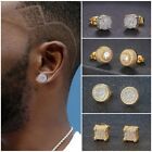 Cubic Zirconia Earrings Rock Hip-Hop for Men Stud Earrings Earrings