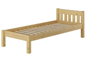 Bett Gästebett Einzelbett Kiefer massiv 90x200 Jugendbett Rollrost Jugendbett - Bild 1 von 12