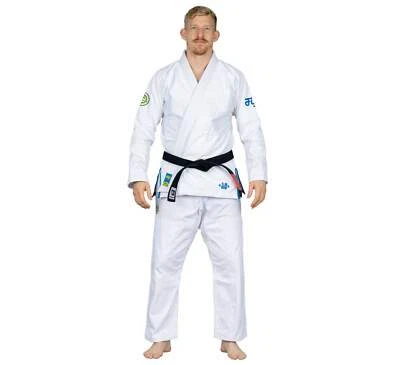 Fuji Sports Flow Tech Breathable Mens Brazilian Jiu Jitsu Gi JiuJitsu BJJ  White - Image 1 of 4