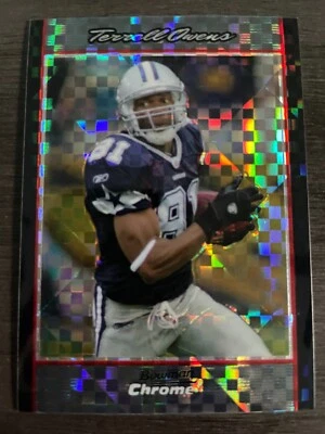 2007 Bowman Chrome Terrell Owens #BC197 Xfractor Refractor serial /250 - Image 1 of 2