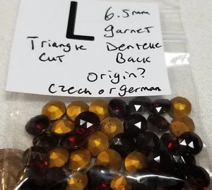 Vtg 6.5mm Glass Rhinestone Point Back Jewelry Craft Repair Czech Germany + 2019 - Picture 1 of 39