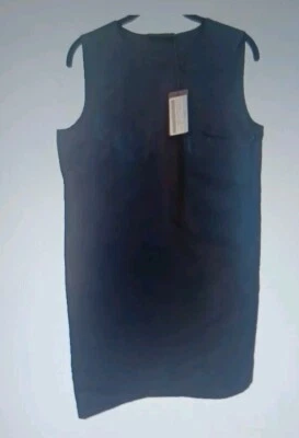 Prada черный платье Евро 42 60% вискоза 40% шелк 100% шелк подкладка стороны молнии новый с Ярлыками  - Изображение 1 из 4