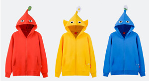 Nintendo PIKMIN Hoodie 3 colors red blue yellow sizes 100,130 S-XL from Japan