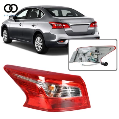 Luz trasera lámpara de freno exterior lado del conductor roja para Nissan Sentra 2016 2017 2018 Foto 1 de 4