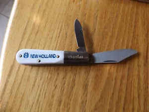 Colonial Barlow Prov USA Advertising Two Blade Pocketknife, NEW HOLLAND - Picture 1 of 3