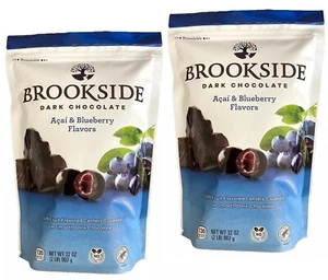 2-PACK Brookside Dark Chocolate Acai & Blueberry Flavors 32 oz Each Pack - Bild 1 von 5