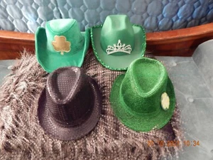 Lot of 4 St Patrick's Day Green Leprechaun Hats Party Supply Decoration Adult - Picture 1 of 8