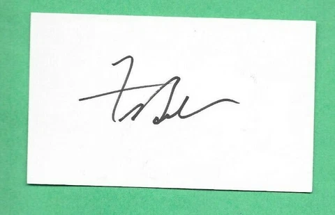 Frankie Avalon, actor / singer signed index card Cover