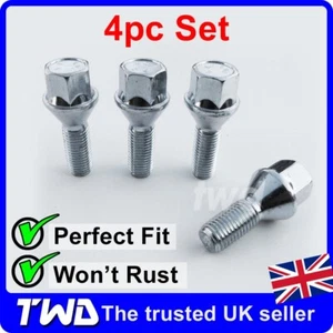 4 ALLOY WHEEL BOLTS FOR NISSAN QASHQAI J11 J12 (2013+) M12x1.5 NUT LUG STUD - Picture 1 of 5