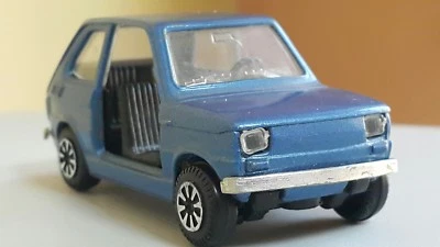 VNTG. COCHE DE JUGUETE FUNDIDO A PRESIÓN POLISTIL FIAT 126 EL 47 1:43 HECHO EN ITALIA 6-76 PARA REPUESTOS Foto 1 de 4