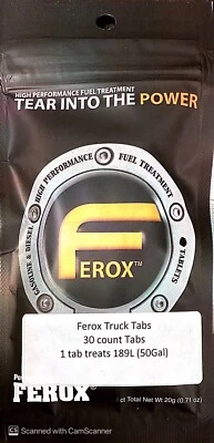 FEROX Fuel Saving Tables, $135 A pack, = 30 Tabs , Each Tab Treats 50gal. - Image 1 of 3