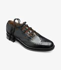 Loake Black Polished Ghillie Brogue Kilt Shoe Hand Crafted Leather Uppers Sz 11F