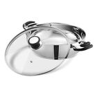 Vinod Durban Stainless Steel Kadai With Glass Lid, 30cm, 5.8 Ltr- Free Shipping