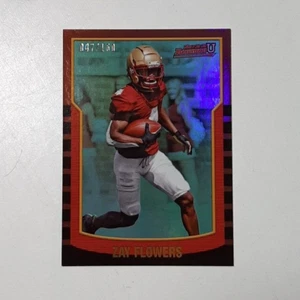 Zay Flowers 2022 Bowman U #58/150 Aqua Foil 2000 Bowman Insert No. 2KB-30 - Picture 1 of 7
