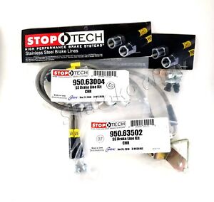 STOPTECH STAINLESS STEEL FRONT + REAR BRAKE LINES FOR 06-08 DODGE MAGNUM SRT8