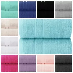 2x Extra Large Super Jumbo Bath Sheet Towels 100% Egyptian Cotton Bath Sheets - Picture 1 of 48