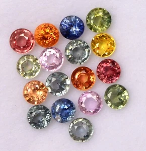 EGL Certified Natural Mix Color 9 mm Topaz Round Cut 30 Pcs Lot Loose Gemstone - Picture 1 of 7
