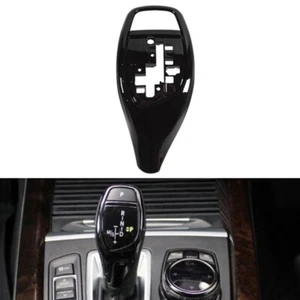 Para BMW X5 F15 2014-2018 pomo de cambio coche cubierta negro brillante - Imagen 1 de 10