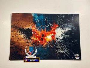 CHRISTOPHER NOLAN SIGNIERT DER DUNKLE RITTER TRILOGIE 12X18 FOTO BAS COA BL75516 - Bild 1 von 3