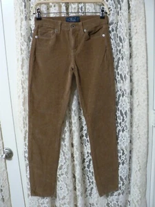 #LUCKY BRAND SOFIA SKINNY WOMEN 4 (26x28.5) BROWN CORDS-8.5" RISE-STRECH-NO TAGS - Picture 1 of 11