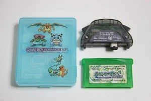 Pokemon Hoja Verde Versión con Game Boy Advance Adaptador de Enlace Inalámbrico y Estuche - Imagen 1 de 10