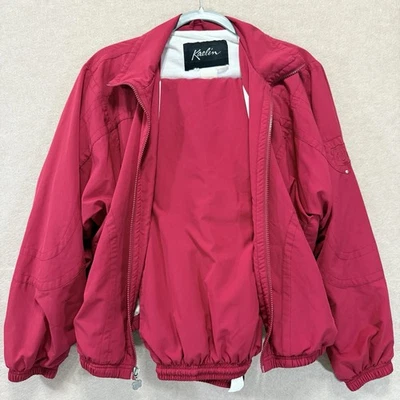 Chaqueta y pantalón rojo vintage Kaelin 2 piezas traje de chándal para mujer talla M/L? Poliéster forrado Foto 1 de 4