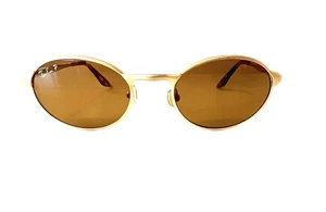 Ray Ban Bausch & Lomb RB3002 W3005 Sonnenbrille goldfarben mit braunen Gläsern POLARISIERT - Bild 1 von 7