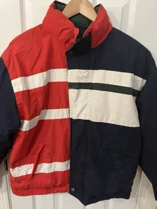 Vintage Nautica Jacket Mens XL Challenge J Class Duck Down Puffer Sailing Bomber - Picture 1 of 9