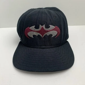 Batman & Robin Film Crew Snapback Hat Black Sz Medium Large Embroidered USA - Picture 1 of 11
