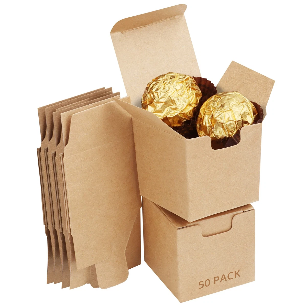 24 Sechseckige Geschenkboxen Mit Sichtfenster – Mit Schleife, Für Bonbons, Kuchen & Party