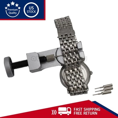 Metal Adjustable Watch Band Strap Bracelet Link Pin Remover Repair Tool Kit US - Image 1 of 4
