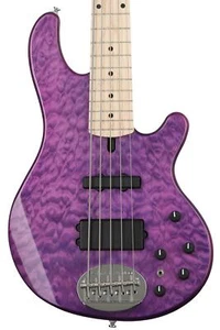 Lakland Skyline 55-02 Deluxe Bass Guitar - Translucent Purple with Maple - Picture 1 of 7